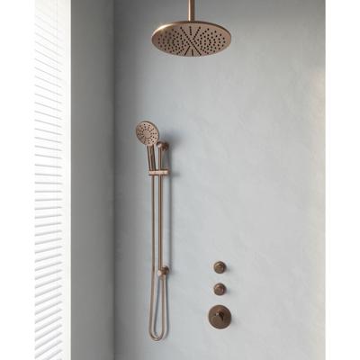 Copper Edition thermostatische inbouw regendouche set met 30 cm douchekop en handdouche