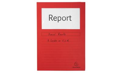 Exacompta L-map met venster Forever, pak van 100 stuks, rood