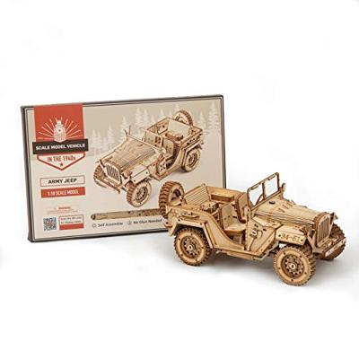 Robotime ROKR 3D houten legerjeep