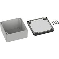 TRU COMPONENTS TC-9065464 Outdoorbehuizing 122 x 120 x 55 Polycarbonaat Grijs-wit (RAL 7035) 1 stuk(s) - thumbnail