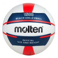 Molten Beach Volleybal V5B1500-WN Wit blauw rood - thumbnail