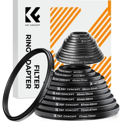 K&F Concept Step Down Ring set 11-delig (26-82mm)