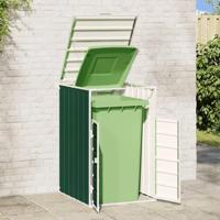 VidaXL Containerberging voor 1 container 72x81x115 cm staal groen - thumbnail