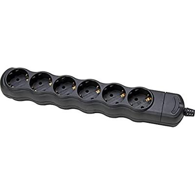 Kopp 129405003 Stekkerdoos 6-voudig Zwart Zonder stekker 1 stuk(s)
