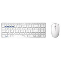 Rapoo 9300m multimodus draadloze ultraslanke desktop combo set qwerty wit - thumbnail