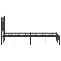 Bedframe zonder matras bewerkt hout bruin eikenkleur 150x200 cm - thumbnail