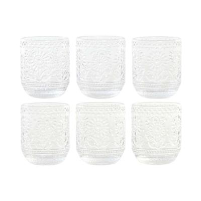 Glazenset Home ESPRIT Transparant Kristal Met reliëf 360 ml (6 Stuks) Glazenset Home ESPRIT Transparant Kristal Met reliëf 360 ml (6 Stuks)