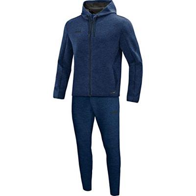 JAKO M9729D Joggingpak Met Kap Premium Basics Dames - Marine Gemeleerd - 34 JAKO M9729D Joggingpak Met Kap Premium Basics Dames - Marine Gemeleerd - 34