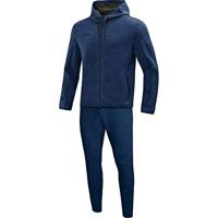 JAKO M9729D Joggingpak Met Kap Premium Basics Dames - Marine Gemeleerd - 34 - thumbnail