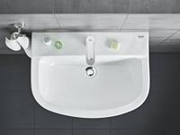 GROHE Bau fontein 1 kraangat met overloop 45.3x35.4cm wit 39424000 - thumbnail