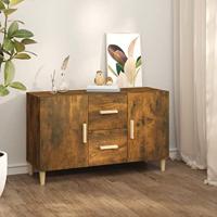 Dressoir 100x36x60 cm bewerkt hout gerookt eikenkleurig - thumbnail