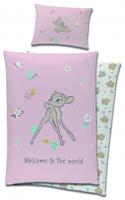 Disney Bambi BABY Dekbedovertrek, Welcome - 100 x 135 cm - Katoen - thumbnail