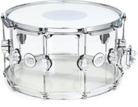 DW Drums DDAC0814SSCL1 Design Series Acrylic 14 x 8 inch snaredrum - thumbnail
