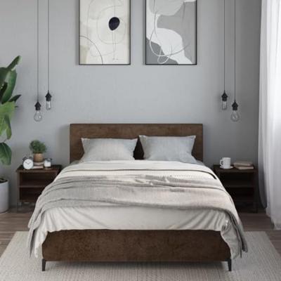 Nachtkastjes 2 st 40x30x40 cm bewerkt hout bruin eikenkleurig Nachtkastjes 2 st 40x30x40 cm bewerkt hout bruin eikenkleurig