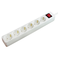 Brennenstuhl 6-Voudige Stopcontacten Wit Met Schakelaar 1,4 M H05Vv-F 3G1,5 - 1550620416 - thumbnail