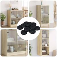 VidaXL Geschikt voor vlakke ringen 12 pcs zwart ∅15 x 3 mm - thumbnail