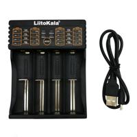 LiitoKala lii-402 4 In 1 Lithium-batterijlader voor Li-ion IMR 18650 18490 18350 17670 17500 16340(RCR123) 14500 10440 - thumbnail