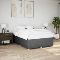 Bedframe zonder matras stof donkergrijs 160x200 cm - thumbnail