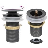VidaXL Afvoer pop-up zonder overloop 6,4x6,4x9,1 cm grijs - thumbnail