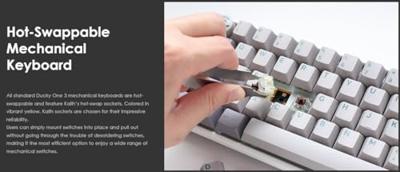 Ducky One 3 Mini toetsenbord USB Grijs