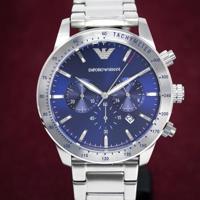Emporio Armani blauwe wijzerplaat HerenhorlogeAR11306 - thumbnail