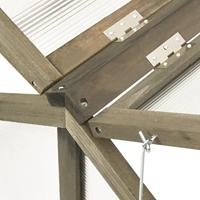 Broeikas 114x80x50 cm vurenhout grijs - thumbnail