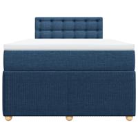 Boxspring met matras stof blauw 120x190 cm - thumbnail