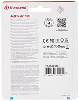 Transcend JetFlash® 350 USB-stick 4 GB Zwart TS4GJF350 USB-A 2.0 - thumbnail