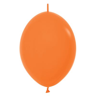 Knoop ballonnen oranje 8 stuks Knoop ballonnen oranje 8 stuks