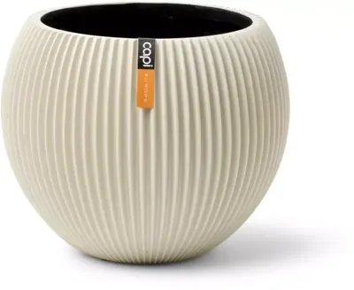 Capi Europe Vaas bol Groove Colours - 30x25 - Beige