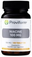 Proviform Vitamine B3 niacine 100 mg 100 Tabletten - thumbnail