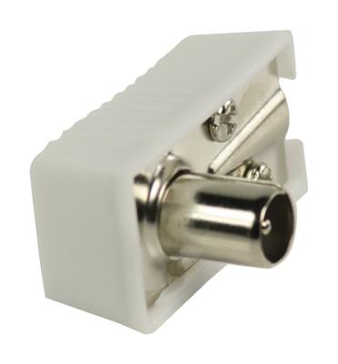 Valueline vlsp40900w gehoekte coax connectoren coax mannelijk wit