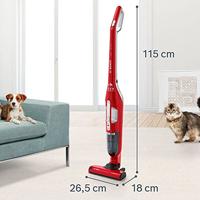 Bosch Serie 4 BBH3ZOO25 handstofzuiger Rood Zakloos - thumbnail