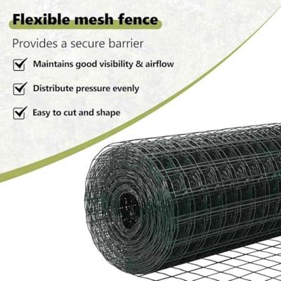 VidaXL Hek met paal groen 1,2 x 10 m staal en pvc