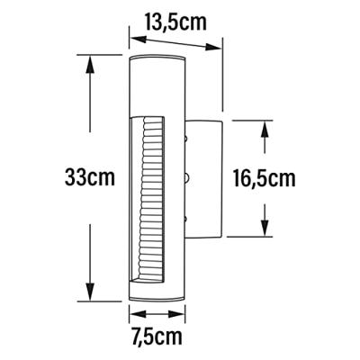 Udine wandlamp tube 33 cm matzwart Konstsmide - Konstsmide Udine wandlamp tube 33 cm matzwart Konstsmide - Konstsmide