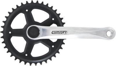 Amar crankstel crankset 4-edge 38t 170mm b/sil.
