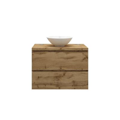 Badkamermeubelset Gliss Zeus 90 cm Rustiek Eiken Met Waskom