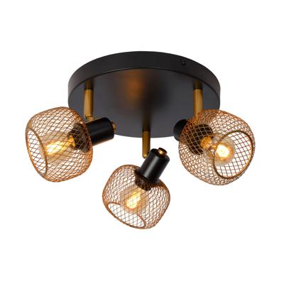 Lucide MAREN - Plafondspot - Ø 37 cm - 3xE14 - Mat Goud / Messing