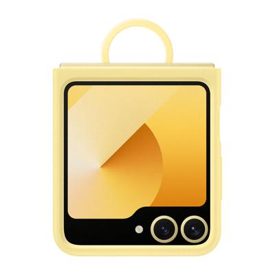 Samsung Silicone Case voor Flip 6 Telefoonhoesje Geel Samsung Silicone Case voor Flip 6 Telefoonhoesje Geel