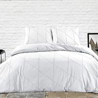 Papillon Deluxe Canberra Dekbedovertrek Wit-1-persoons (140 x 200/220 cm) - thumbnail