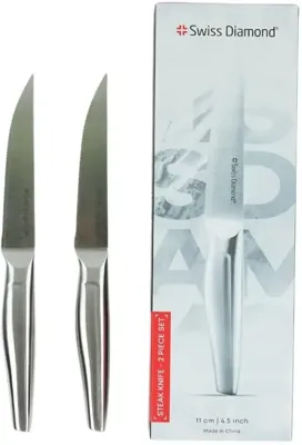Swiss diamond steakmes rvs 23cm set van 2