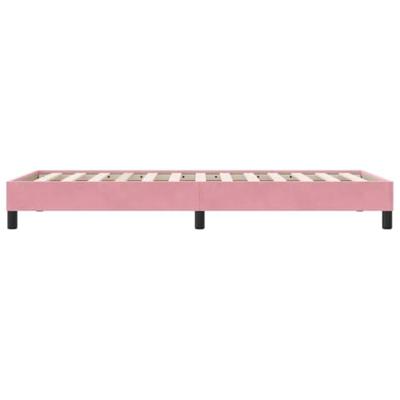 Boxspring zonder matras fluweel roze 80x210 cm
