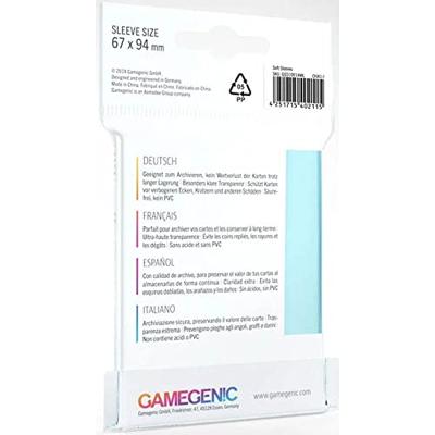 GameGenic - Soft Card Sleeves Transparant (100 stuks)