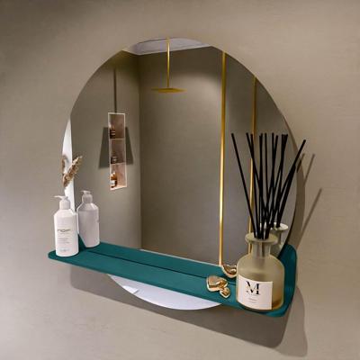 MONDIAZ SPOT spiegel rond 70cm met Spiegelplanchet kleur Smag.