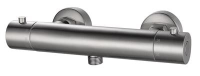 Rio Therm.douchemengkraan 15cm geborsteld staal Rio Therm.douchemengkraan 15cm geborsteld staal