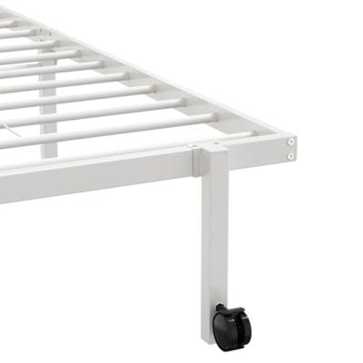 Bedframe zonder matras opvouwbaar 107x203 cm staal wit