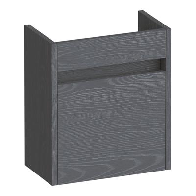 Brauer Adore Fonteinkast - 40 cm - 1 Deur - Greeploos - Linksdraaiend - Timber Grey