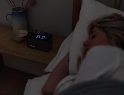 Pure Moment Wekkerradio Sfeerverlichting Koffiezwart