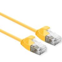 ROLINE UTP Data Center Patchkabel Cat.6A (Class EA), LSOH, extra dun, geel, 0,3 m - thumbnail