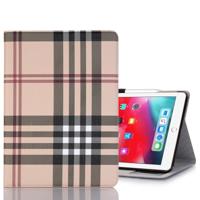 Geruite textuur horizontale Flip PU lederen case voor iPad Pro 11 inch (2018) met houder & kaartsleuven & portemonnee (wit) - thumbnail